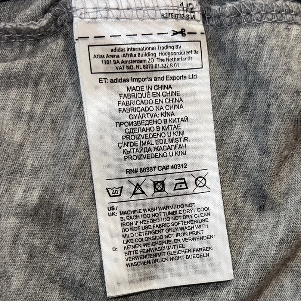 Adidas Gray Sleeveless Racerback Tank Top - Picture 6 of 6